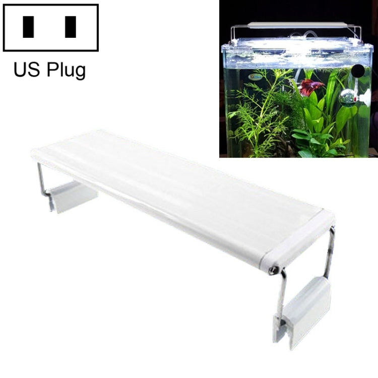 Lampada con staffa acquatica LED per acquario in vetro per acquario a doppia fila XY-40, spina americana, XY-40 Double Rows