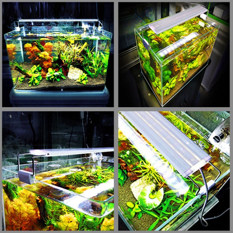 Lampada con staffa acquatica LED per acquario in vetro per acquario a doppia fila XY-40, spina americana, XY-40 Double Rows
