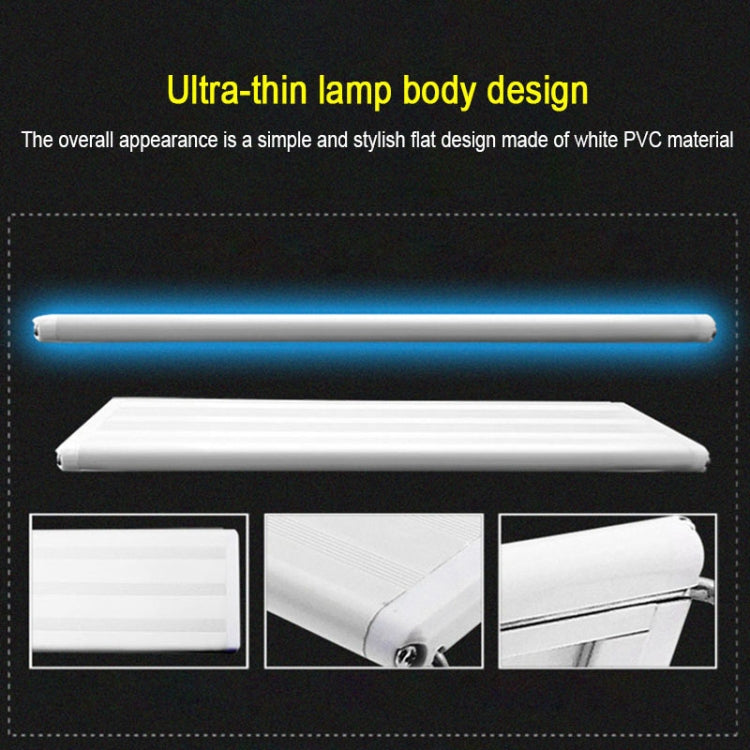 Lampada con staffa acquatica LED per acquario in vetro per acquario a doppia fila XY-40, spina americana, XY-40 Double Rows