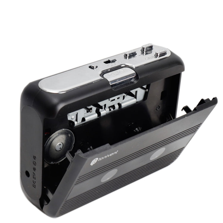 Tonivent TON007B Portable Bluetooth Cassette Tape Player Support FM/Bluetooth Input/Output, TON007B Black, TON007B White