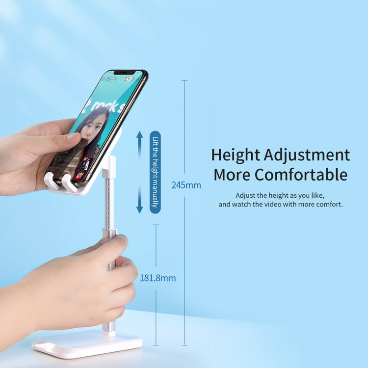 ROCK RPH0944 Supporto per tablet da tavolo con supporto in ABS con rotazione regolabile di 90 gradi, Liftable Version