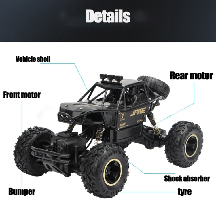 Veicolo telecomandato per auto da arrampicata fuoristrada a doppio motore 4WD da 2,4 GHz, modello: 9268, 9268 (Black), 9268 (Silver)