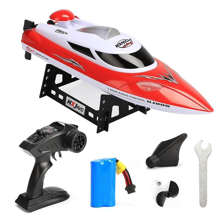 HongXunJie HJ806 Barche da regata ad alta velocità con raffreddamento ad acqua da 2,4 GHz con telecomando, funzione di ribaltamento automatico, distanza di controllo di 200 m