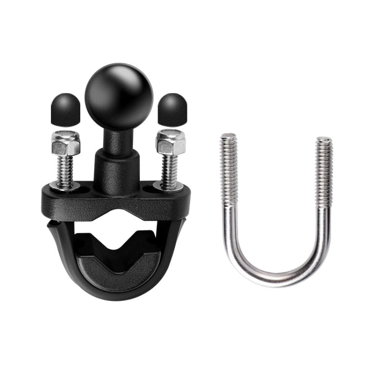 Supporto fisso per specchietto retrovisore moto con testa a sfera da 25 mm con 2 tipi di bulloni a U per GoPro Hero11 Black / HERO10 Black /9 Black /8 Black /7 /6 /5 /5 Session /4 Session /4 /3+ /3 /2/1, DJI Osmo Action e altre action camera