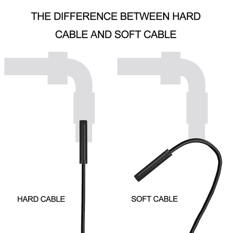 F99 HD Cell Phone Endoscope, 8mm Waterproof Tube Endoscope, Wi-Fi Version, Hard Cable, Length: 5m, Length: 5m