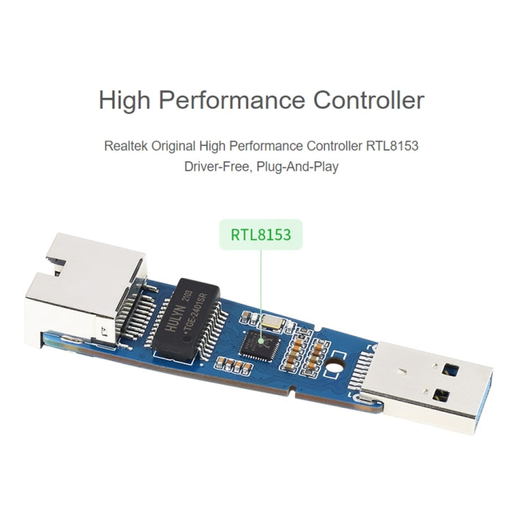 Waveshare USB 3.2 Gen1 to Gigabit Ethernet Converter Module, Driverless
