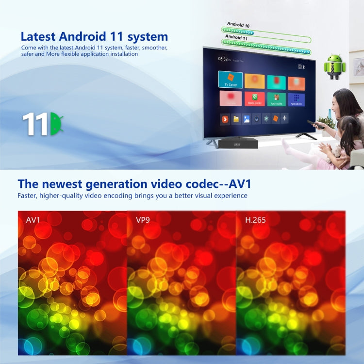 Smart TV Box Tanix X4 Android 11, Amlogic S905X4 Quad Core, 4 GB+32 GB, doppio Wifi, BT, 4GB+32GB