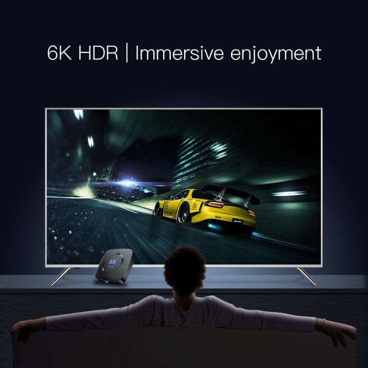 Smart TV Box UHD 6K, Android 10.0, Allwinner H616 Quad Core, 4 GB+32 GB, presa EU, 4GB+32GB
