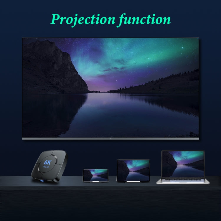 Smart TV Box UHD 6K, Android 10.0, Allwinner H616 Quad Core, 4 GB+32 GB, presa EU, 4GB+32GB