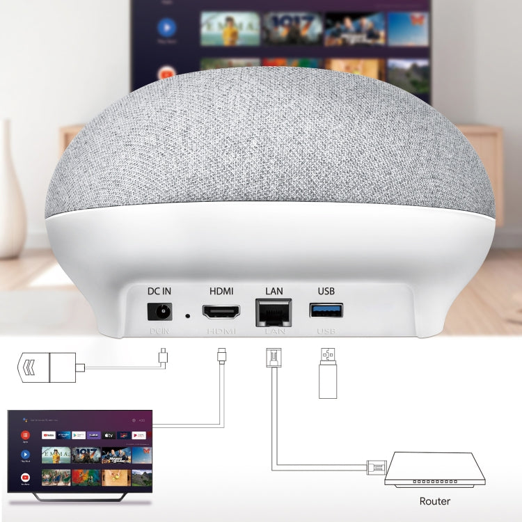 MECOOL KA1 Altoparlante Smart TV Android 11 TV Box con telecomando, Amlogic S905X4 Quad Core Cortex-A55, 4GB+32GB, Dual-Band / Bluetooth / Ethernet / OTT, KA1-OTT
