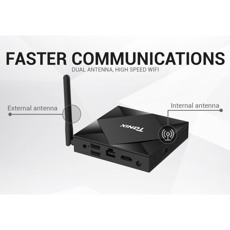 TANIX TX6s 4K Smart TV BOX Lettore multimediale Android 10 con telecomando, Quad Core Allwinner H616, RAM: 4 GB, ROM: 32 GB, WiFi 2,4 GHz/5 GHz, Bluetooth, presa EU, 4GB+32GB
