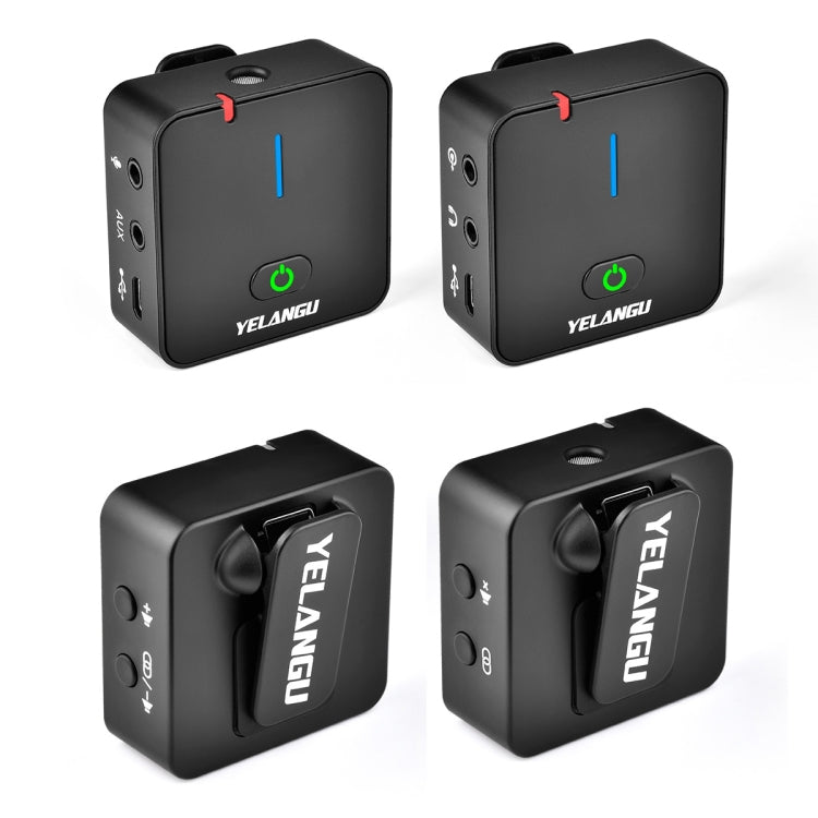 Microfono di registrazione wireless per riprese di interviste in diretta YELANGU MX5 2.4G