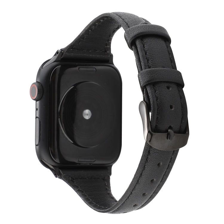 Cinturino in vera pelle con trama di cavallo pazzo, For Apple Watch Series 7 41mm / 6 & SE & 5 & 4 40mm / 3 & 2 & 1 38mm, For Apple Watch Series 8&7 41mm / SE 2&6&SE&5&4 40mm / 3&2&1 38mm