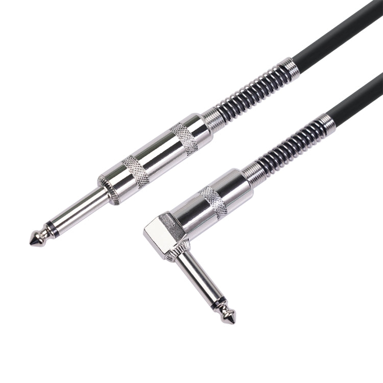TC048SL Cavo audio per chitarra elettrica da 6,35 mm con spina dritta a gomito, 1.8m, 3m, 6m, 10m