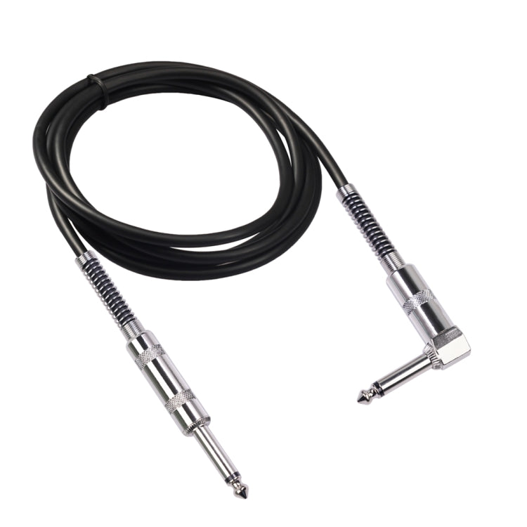 TC048SL Cavo audio per chitarra elettrica da 6,35 mm con spina dritta a gomito, 1.8m, 3m, 6m, 10m