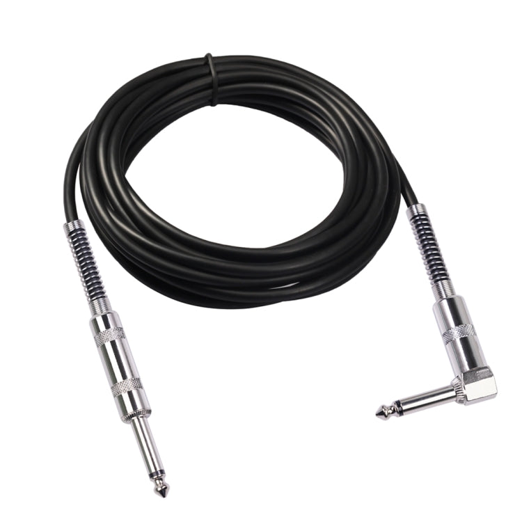 TC048SL Cavo audio per chitarra elettrica da 6,35 mm con spina dritta a gomito, 1.8m, 3m, 6m, 10m