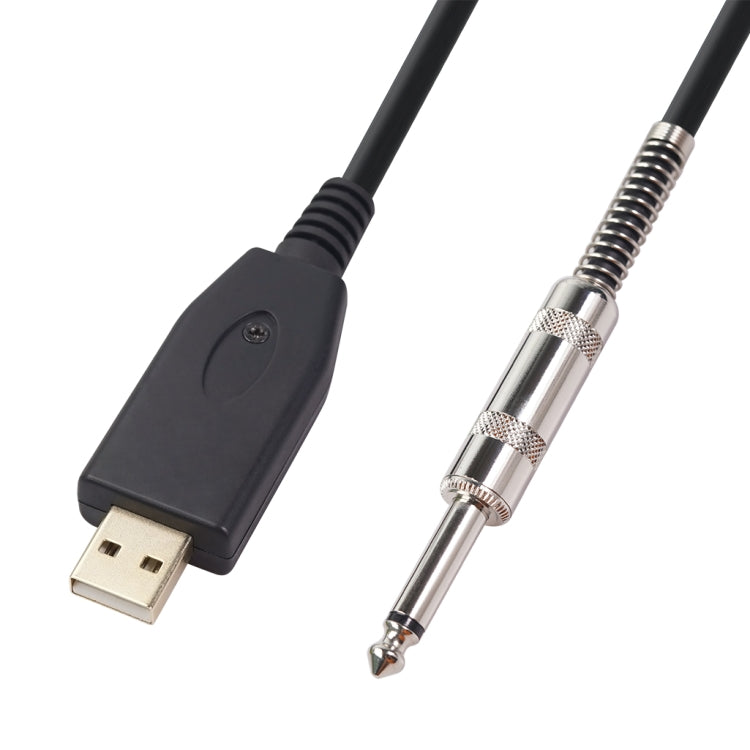 US48S Cavo di registrazione per chitarra elettrica da USB a 6,35 mm, 2m, 3m