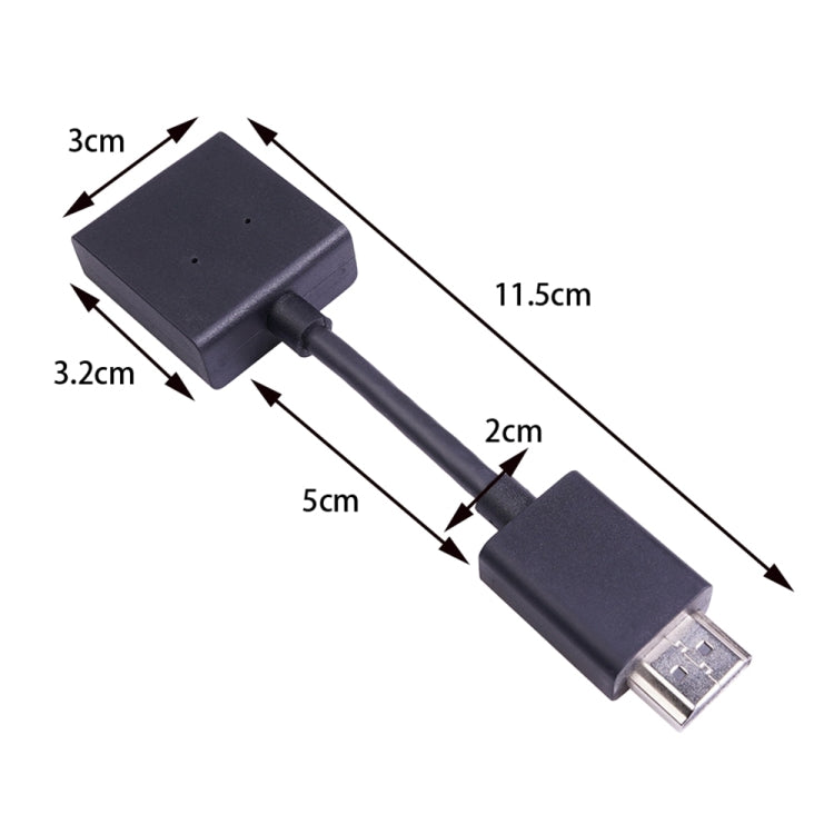 Adattatore convertitore linea di estensione placcato oro ruotabile da maschio a femmina HDMI 4K