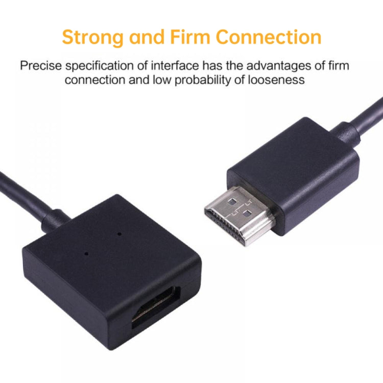 Adattatore convertitore linea di estensione placcato oro ruotabile da maschio a femmina HDMI 4K
