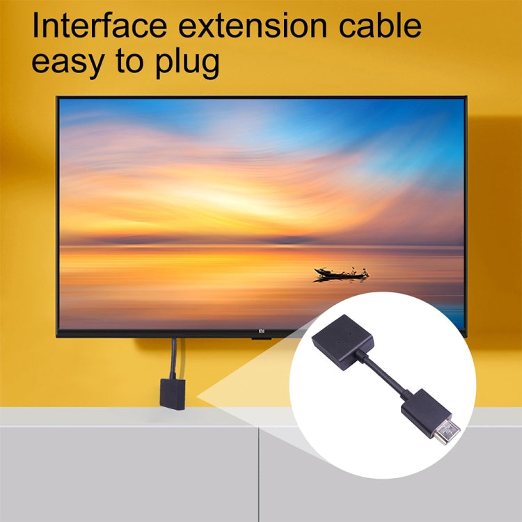 Adattatore convertitore linea di estensione placcato oro ruotabile da maschio a femmina HDMI 4K