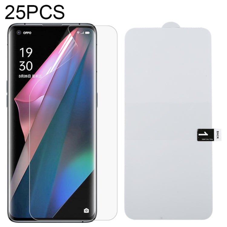 25 PCS Full Screen Protector Pellicola idrogel antideflagrante, For OPPO Find X3 Pro (25 PCS), For OPPO Find X3 (25 PCS), For Huawei P50 (25 PCS), For Huawei P50 Pro (25 PCS), For Huawei P50 Pro+ (25 PCS), For Xiaomi Redmi Note 10 (25 PC)