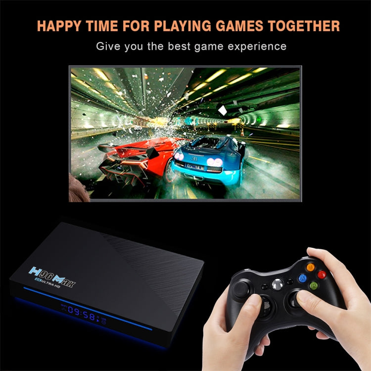 H96 Max 8K Smart TV BOX Lettore multimediale Android 11.0 con telecomando, Quad Core RK3566, RAM: 4 GB, ROM: 32 GB, doppia frequenza 2,4 GHz WiFi / 5G, 4GB+32GB, US Plug, 4GB+32GB, EU Plug, 4GB+32GB, UK Plug, 4GB+32GB, AU Plug