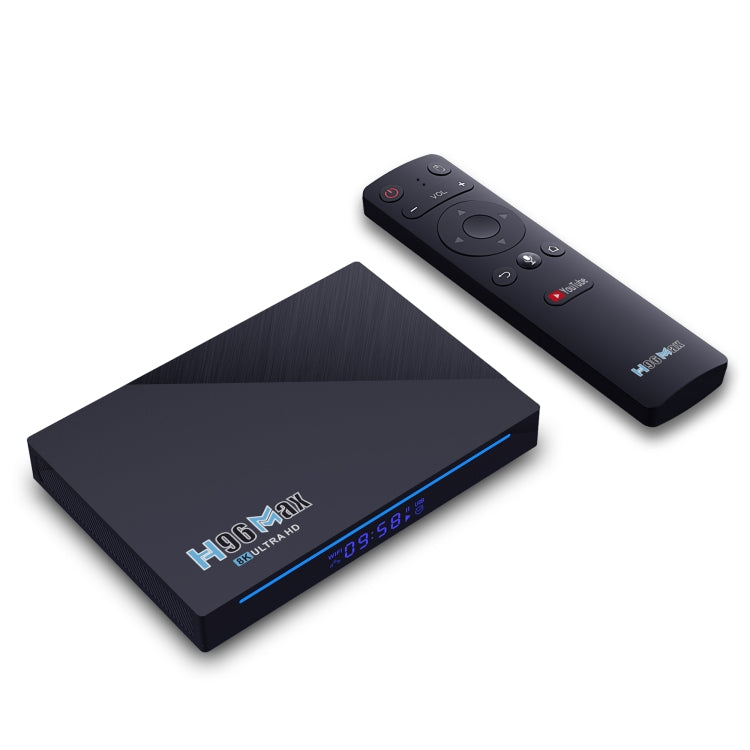 H96 Max 8K Smart TV BOX Lettore multimediale Android 11.0 con telecomando, Quad Core RK3566, RAM: 8 GB, ROM: 64 GB, doppia frequenza 2,4 GHz WiFi / 5G, 8GB+64GB, US Plug, 8GB+64GB, EU Plug, 8GB+64GB, UK Plug, 8GB+64GB, AU Plug