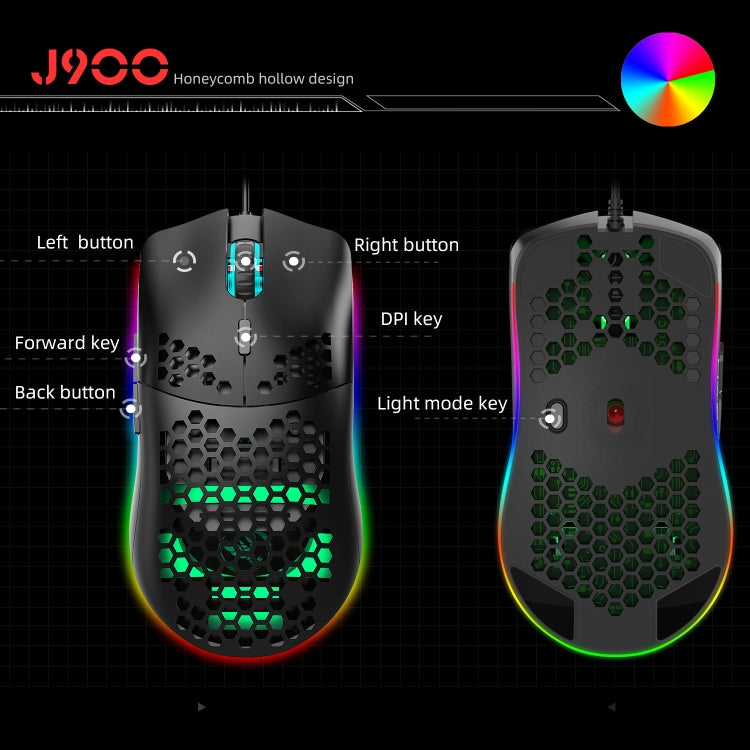 Convertitore tastiera e mouse HXSJ P6+V100+J900 + tastiera con una sola mano + set mouse da gioco, P6+V100+J900