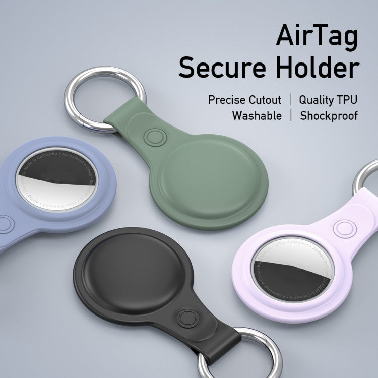 DUX DUCIS 4 pezzi/set Custodia protettiva in TPU satinato con portachiavi per AirTag