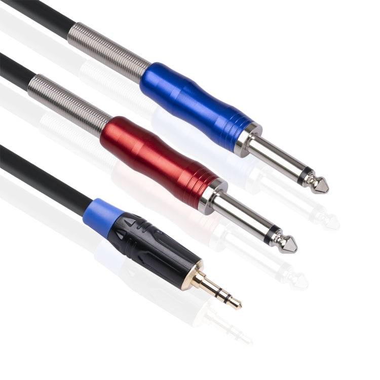 TC195BULS01 Cavo audio maschio mono da 3,5 mm a doppio maschio da 6,35 mm, 1.8m, 3m, 5m