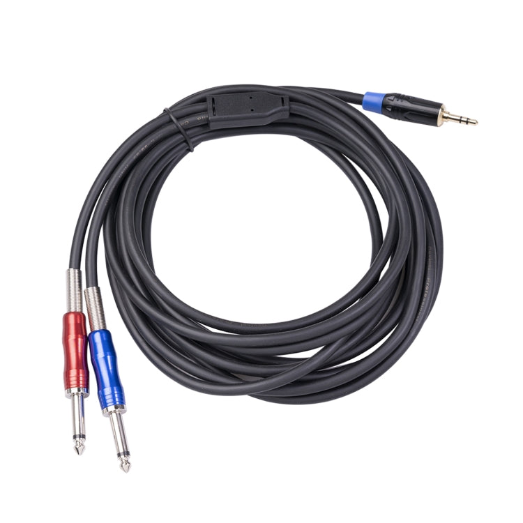 TC195BULS01 Cavo audio maschio mono da 3,5 mm a doppio maschio da 6,35 mm, 1.8m, 3m, 5m
