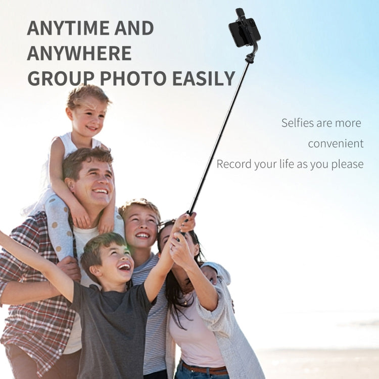 Q02S Fill Light Bluetooth Selfie Stick Treppiede Supporto per telefono cellulare, Q02S(Black), Q02S(White)