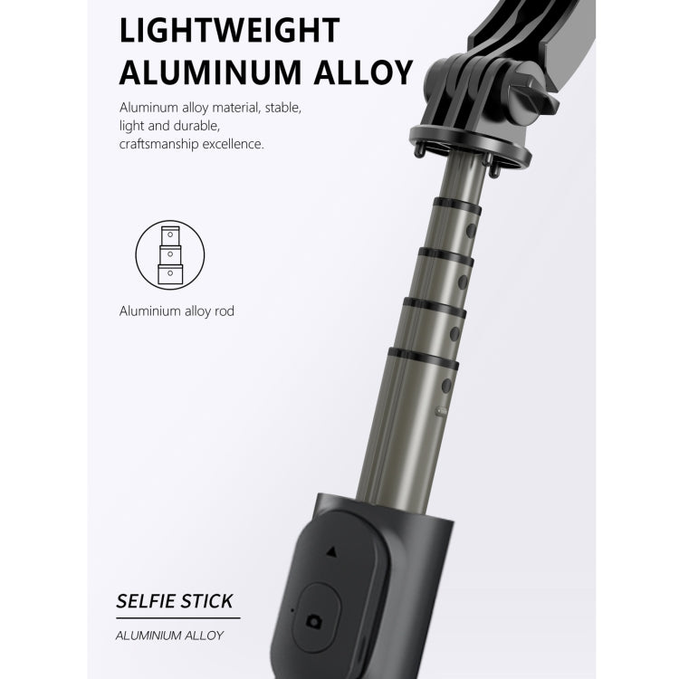Q03S Fill Light Bluetooth Selfie Stick Treppiede Supporto per telefono cellulare, Q03S(Black), Q03S(White)