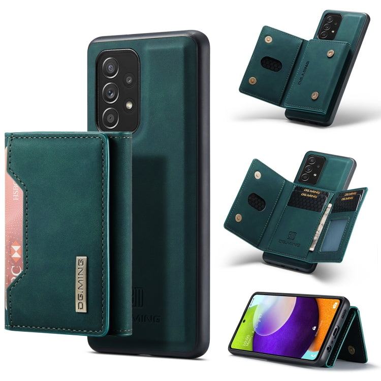DG.MING M2 Series 3-Fold Multi Card Bag + Cover posteriore magnetica Custodia antiurto con funzione portafoglio e supporto, For Samsung Galaxy A02s, For Samsung Galaxy A32 5G, For Samsung Galaxy A42 5G, For Samsung Galaxy A52 5G / 4G
