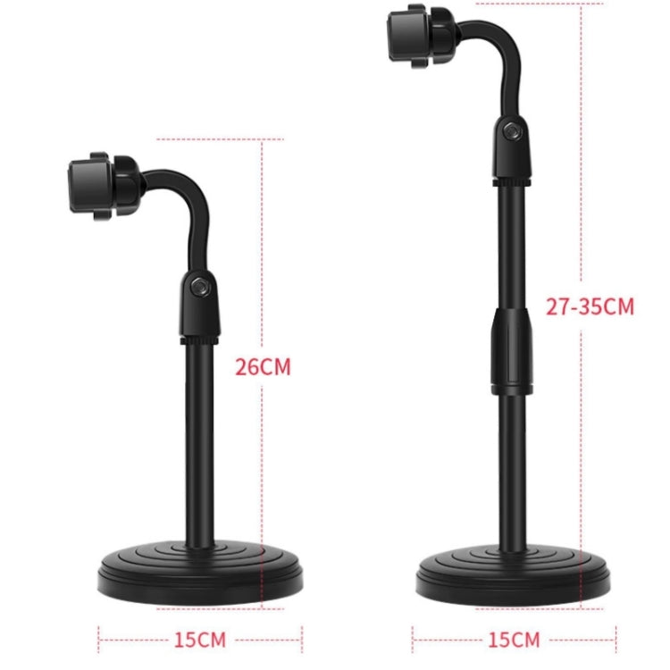 Supporto da tavolo Supporto per tablet per telefono cellulare Supporto per trasmissione in diretta Supporto per disco telescopico, 1 PC