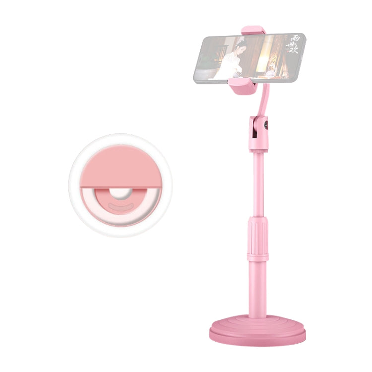 Supporto da tavolo Supporto per tablet per telefono cellulare Supporto per trasmissione in diretta Supporto per disco telescopico, Holder + Fill Light, Holder + Remote Control