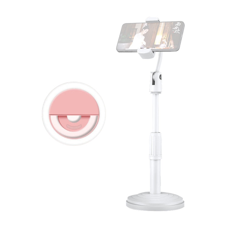 Supporto da tavolo Supporto per tablet per telefono cellulare Supporto per trasmissione in diretta Supporto per disco telescopico, Holder + Fill Light, Holder + Remote Control