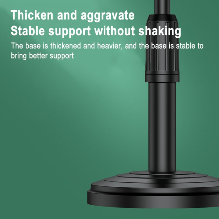 Supporto da tavolo Supporto per tablet per telefono cellulare Supporto per trasmissione in diretta Supporto per disco telescopico, Holder + Fill Light, Holder + Remote Control