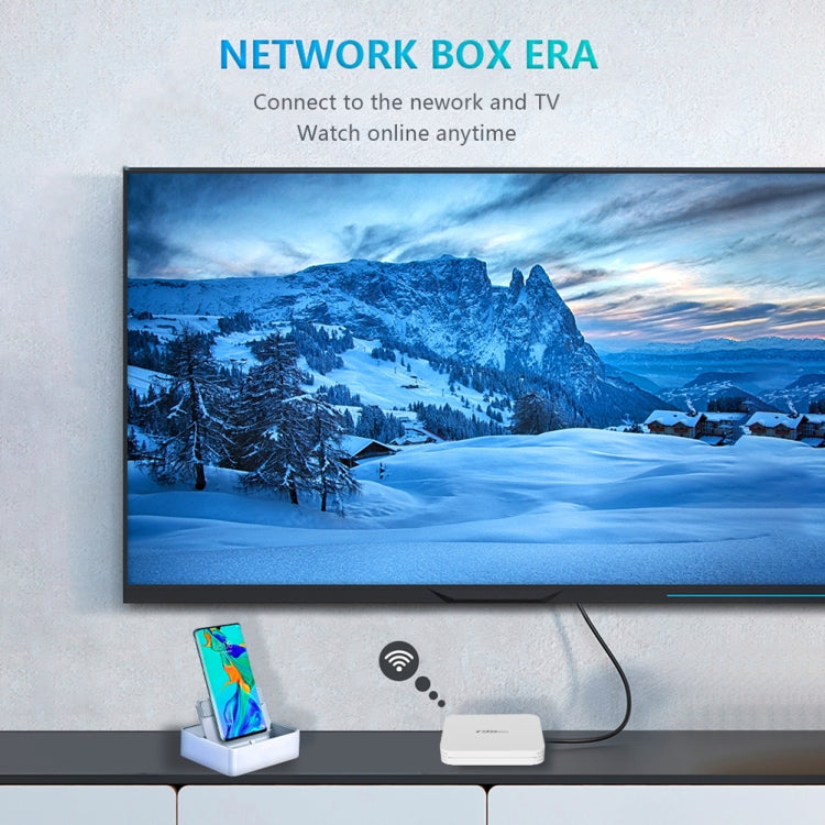 T95MINI 4K HD Network TV Set Top Box, Android 10.0, Allwinner H313 Quad Core 64-bit Cortex-A53, 1GB + 8GB, Supporto 2.4G WiFi, HDMI, AV, LAN, USB 2.0,, EU Plug, US Plug, UK Plug, AU Plug