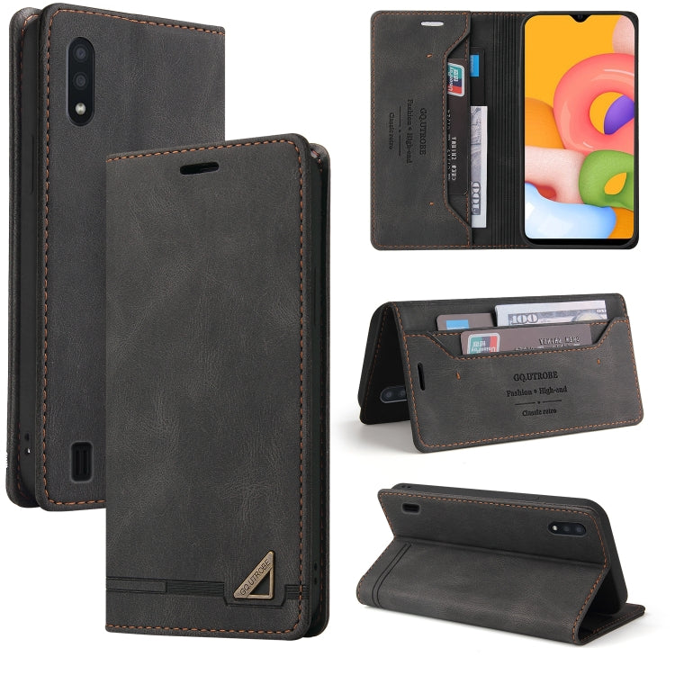 Custodia in pelle a vibrazione orizzontale con spazzola antifurto Skin Feel con supporto, slot per carte e portafoglio, For Samsung Galaxy A01, For Samsung Galaxy A02, For Samsung Galaxy A02s EU Edition, For Samsung Galaxy A03s 164mm