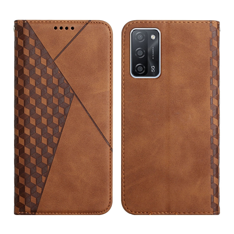 Custodia in pelle a vibrazione orizzontale magnetica con rivestimento in pelle con motivo a rombi con fessure per carte, supporto e portafoglio, For OPPO A16s / A16 / A54s / A53s 5G / A55 5G, For OPPO Realme V13 5G / Realme 8 5G, For Xiaomi Redmi 10