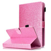 Custodia in pelle flip orizzontale con vernice glitterata in polvere con supporto e slot per schede, For Galaxy Tab A 7.0 (2016), For Galaxy Tab A 8.0, For Galaxy Tab A 8.0 (2019), For Galaxy Tab A 10.1 (2016), For Galaxy Tab A 10.1 (2019)
