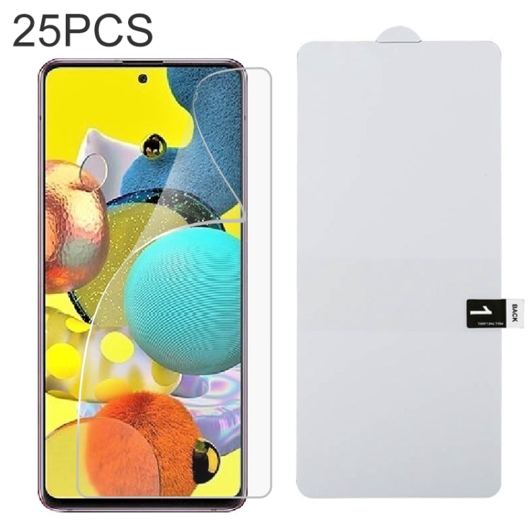 25 PCS Full Screen Protector Pellicola idrogel antideflagrante, For Samsung Galaxy A53 (25 PCS), For Huawei Enjoy 20e (25 PCS), For Samsung Galaxy A82 (25 PCS), For Huawei nova Y60 (25 PCS), For vivo Y20 2021 (25 PCS), For vivo iQOO Neo5 Lite (25 PCS)