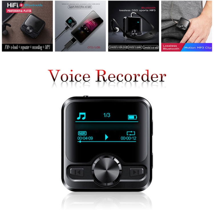 M9 AI Intelligent High-definition Noise Reduction Voice Control Recorder Ebook Bluetooth MP3 Player, 4GB, 8GB, 16GB, 32GB
