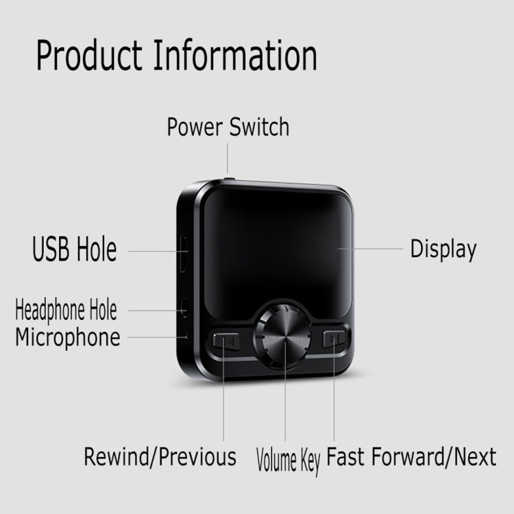 M9 AI Intelligent High-definition Noise Reduction Voice Control Recorder Ebook Bluetooth MP3 Player, 4GB, 8GB, 16GB, 32GB