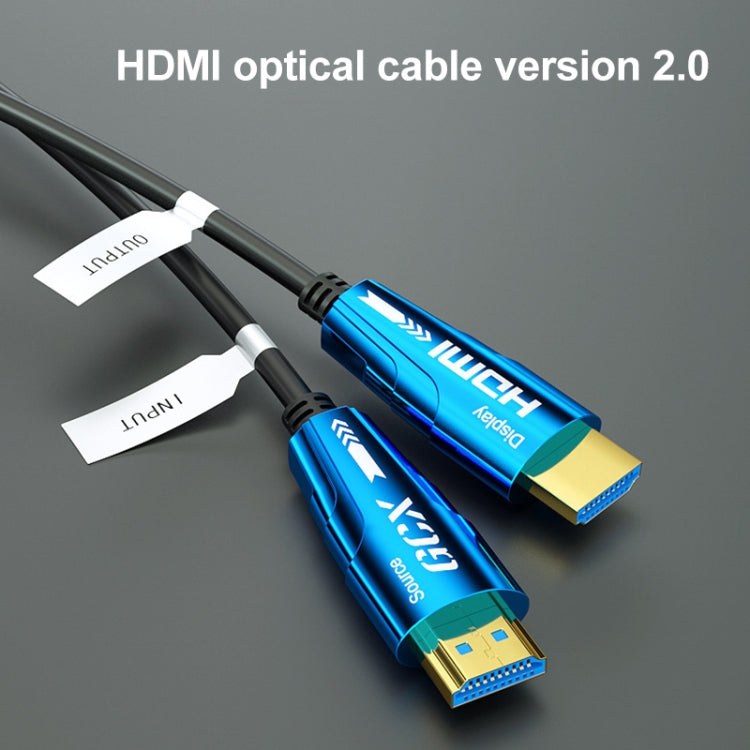 Cavo ottico attivo da HDMI 2.0 maschio a HDMI 2.0 maschio 4K HD, 1.8m(Blue), 3m(Blue), 5m(Blue), 10m(Blue), 15m(Blue), 20m(Blue), 30m(Blue), 50m(Blue), 100m(Blue)