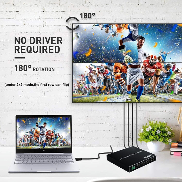 Controller per video wall 1080P 2 x 2 HDMI + DVI a 4 porte HDMI, 1080P