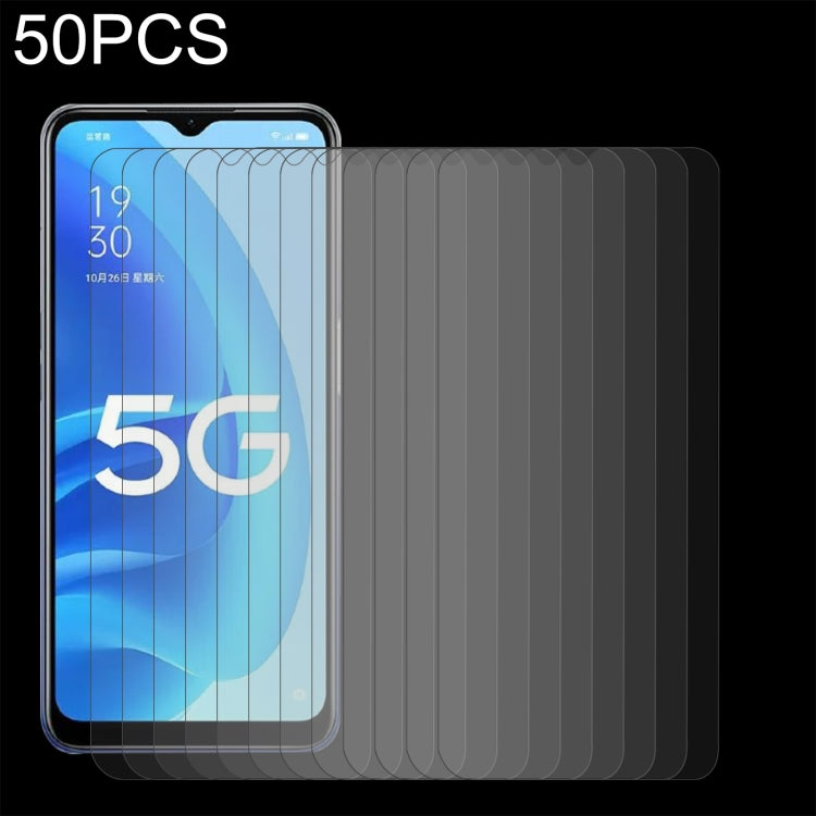 50 pellicole in vetro temperato da 0,26 mm 9H 2,5D, For OPPO A55s 5G (50 PCS), For vivo Y3s 2021 (50 PCS), For Fujitsu F-41A (50 PCS), For OPPO A95 (50 PCS), For vivo Y53 (50 PCS), For Fujitsu F-42A (50 PCS), For Lenovo A2800 (50 PCS)