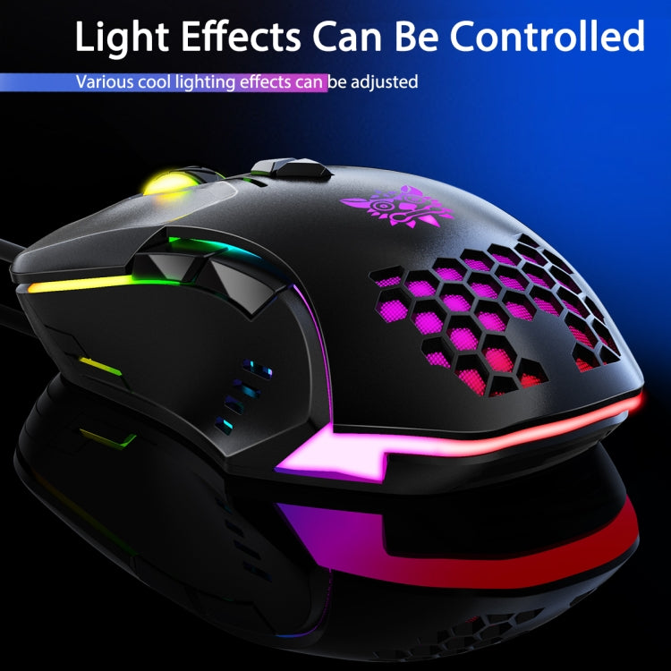 Mouse cablato con illuminazione RGB ONIKUMA CW902, CW902 Wired Mouse(Pink), CW902 Wired Mouse(White), CW902 Wired Mouse(Black), CW902 Wired Mouse(Red Orange Green), CW902 Wired Mouse(Peach)