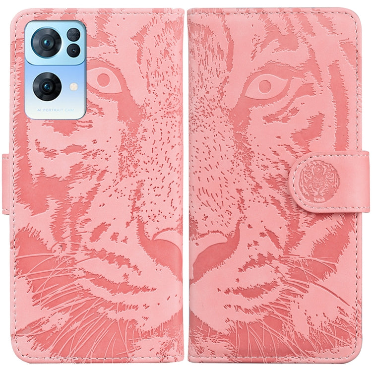 Custodia per telefono in pelle a vibrazione orizzontale con motivo a tigre in rilievo, For OPPO Reno7 Pro 5G, For Xiaomi Redmi Note 11 Pro 4G/5G Overseas Version, For Xiaomi Redmi Note 11 Overseas Version / Redmi Note 11S